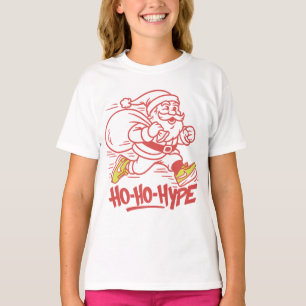 "Ho-Ho-Hype – Streetwear Santa Sneaker T-Shirt