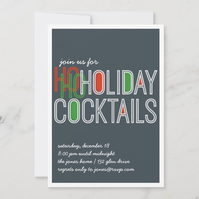 Ho Ho invitation de vacances (Devant)