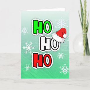 Ho HO Joyeux Noël Père Noël Carte personnalisée