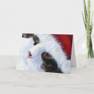 HO HO Kitty Cat Holiday Card