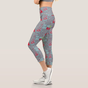 Ho Ho Oh No   Santa Claus Capri Leggings
