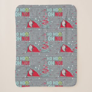 Ho Ho Oh No   Santa Claus Sherpa Blanket