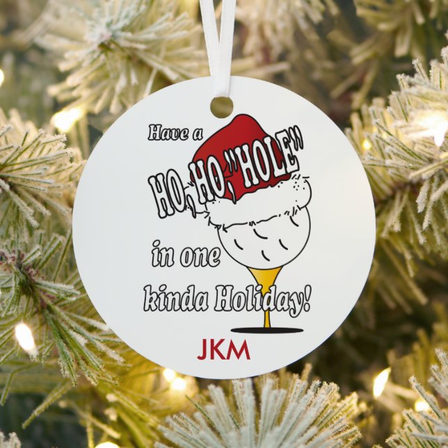 Ho, Ho, Trou Dans Un Ornement De Noël (Insitu)