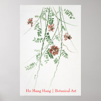 Ho Mang Hang poster d'art botanique 1