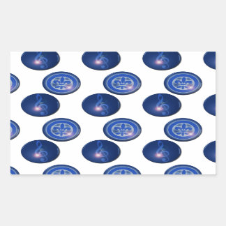 Ho´oponopono Flor de Lis y clave de Sol Sticker