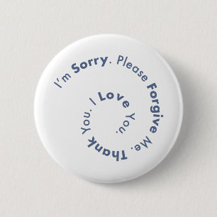 Ho’Oponopono Mantra Prayer Healing Sentences 2 Inch Round Button