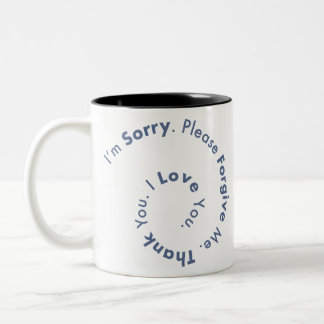 Ho’Oponopono Mantra Prayer Healing Sentences Two-Tone Coffee Mug