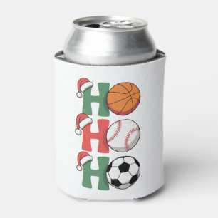 Ho Santa Christmas Basketball Baseball Soccer Xmas Can Cooler