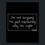 Hoa Gift Quote Personalized Name Funny Birthday Jo Poster<br><div class="desc">Hoa Gift Quote Personalized Name Funny Birthday Joke Idea</div>