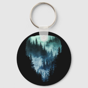 Hoa Hoa Hoa Hoa Hoa Season Autumn Fall Forest Land Keychain