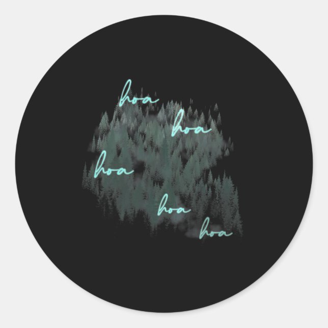 Hoa Hoa Hoa Hoa Season  Classic Round Sticker (Front)