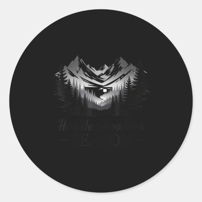 Hoa Season Autumn Fall Mist Trendy Graphic  Classic Round Sticker (Front)