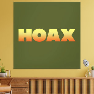 HOAX DESIGN WRAPPED CANVAS