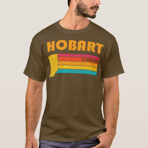 Hobart Indiana Vintage Distressed Souvenir T-Shirt