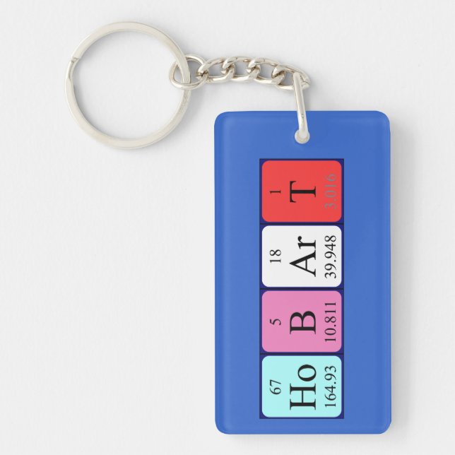 Hobart periodic table name keyring (Front)