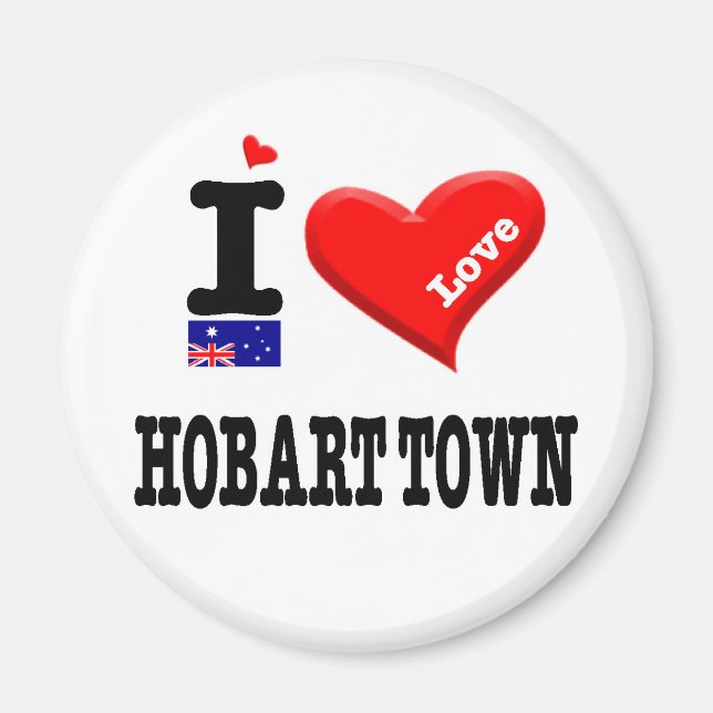 HOBART TOWN - I Love Magnet (Front)