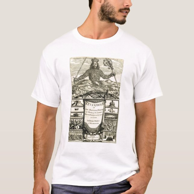Hobbes Leviathan Philosophy T-Shirt (Front)