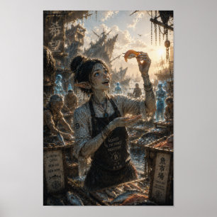 Hobbies / Sushi Chef / Japan's Fish Market Poster