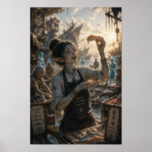 Hobbies / Sushi Chef / Japan's Fish Market Poster