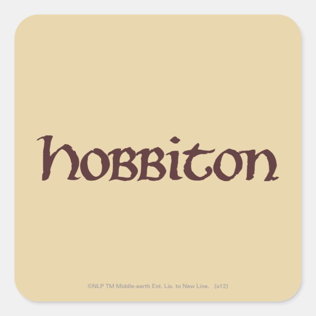 HOBBITON™ Solid Square Sticker (Front)