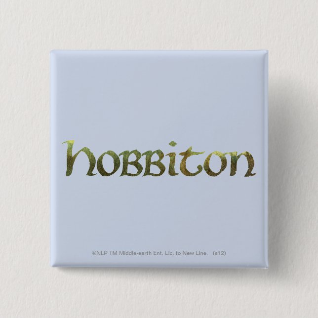 HOBBITON™ Textured 2 Inch Square Button (Front)