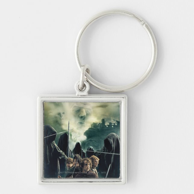 Hobbits Ready to Battle Keychain (Front)