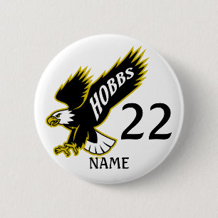 Hobbs Eagles Customizable Button