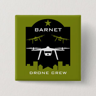 Hobby Drone Clubs And Groups 2 Inch Square Button