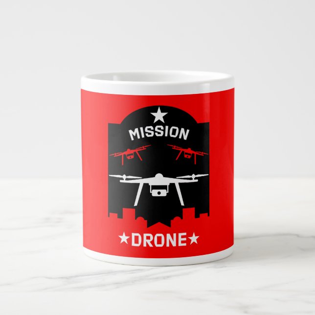 Hobby Drone Pilot Large Coffee Mug (Front)