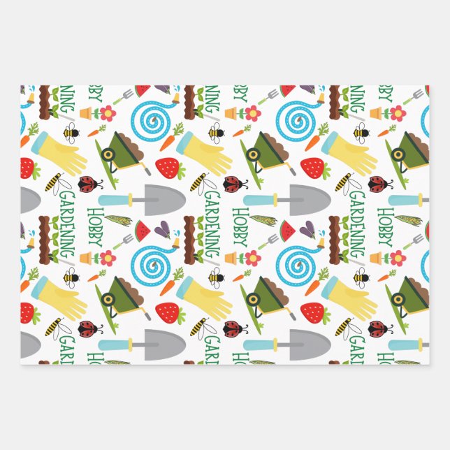 Hobby Gardening: backyard gardening Wrapping Paper Sheet (Front)