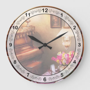Hobby - Piano - The Music Room Large Clock
