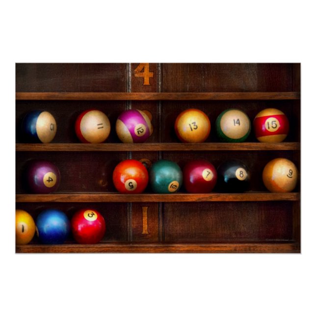 Hobby - Pool - Let's play billiards Poster (Front)