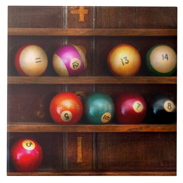 Hobby - Pool - Let's play billiards Tile (Front)