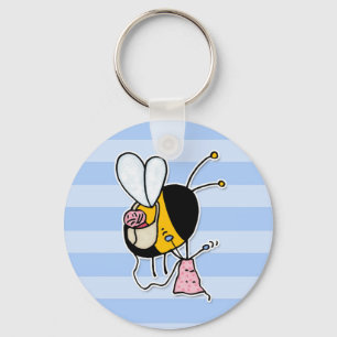 hobby - rather bee knitting no txt keychain