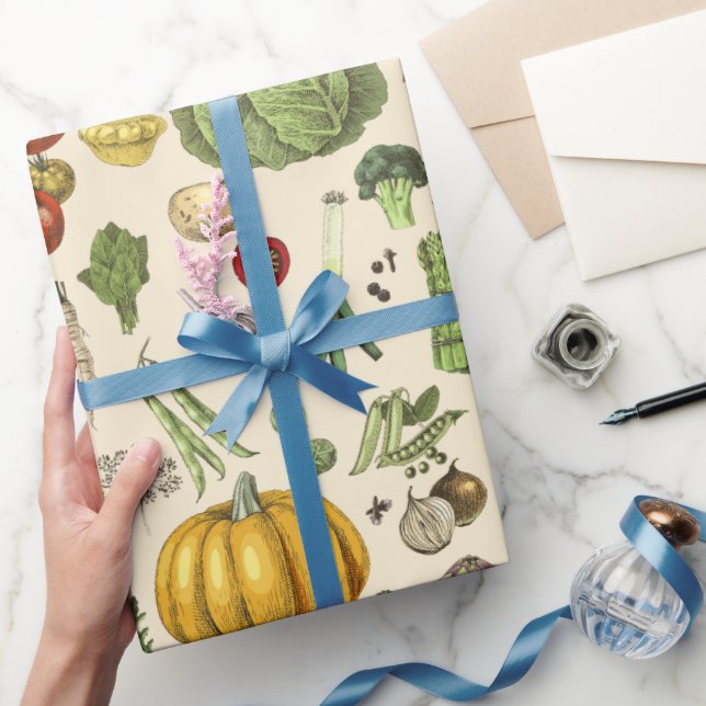 Hobby Vegetable Growing Gardening Wrapping Paper (Gifting)