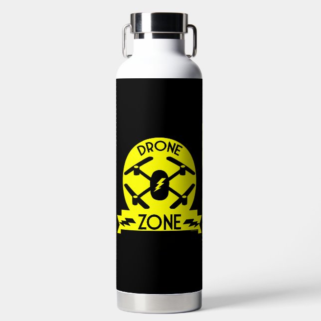 Hobbyist Drone | Drone Pilot | Photography | Races Water Bottle (Front)