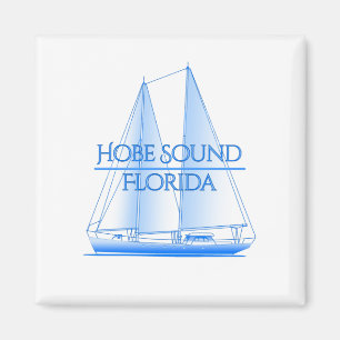 Hobe Sound Coastal Nautical Sailing Sailor Magnet