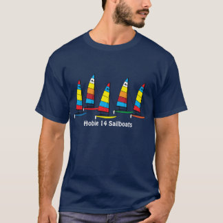 Hobie 14 Catamaran Sailboats Racing T-Shirt