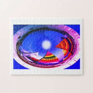 Hobie cat boats in art jigsaw puzzle