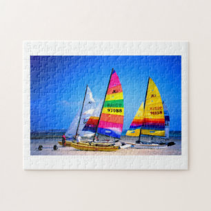 Hobie cat boats in Jersey Jigsaw Puzzle