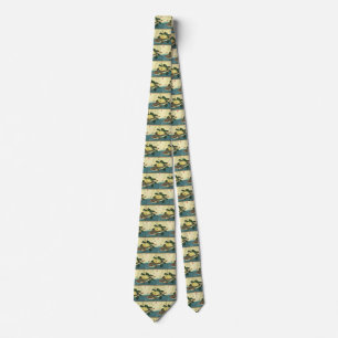 Hobo & Karei - Hiroshige's Japanese Fish Print Tie