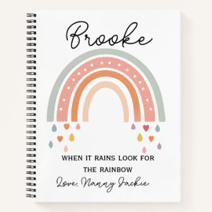 Hobo rainbow personalized  notebook