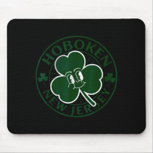 Hoboken New Jersey Irish Shamrock Nj Retro Souveni Mouse Pad