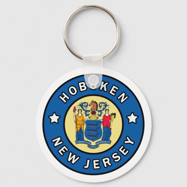 Hoboken New Jersey Keychain (Front)
