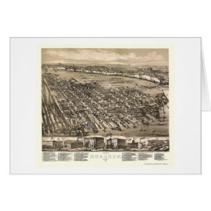 Hoboken, NJ Panoramic Map - 1881