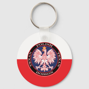 Hobson Polish Texan Keychain