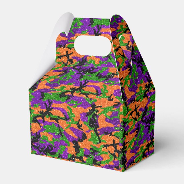 HOC Monster Glitter Halloween Edition Camo Favor Box (Front Side)