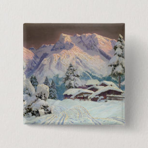 Hocheisgruppe, Austria 2 Inch Square Button