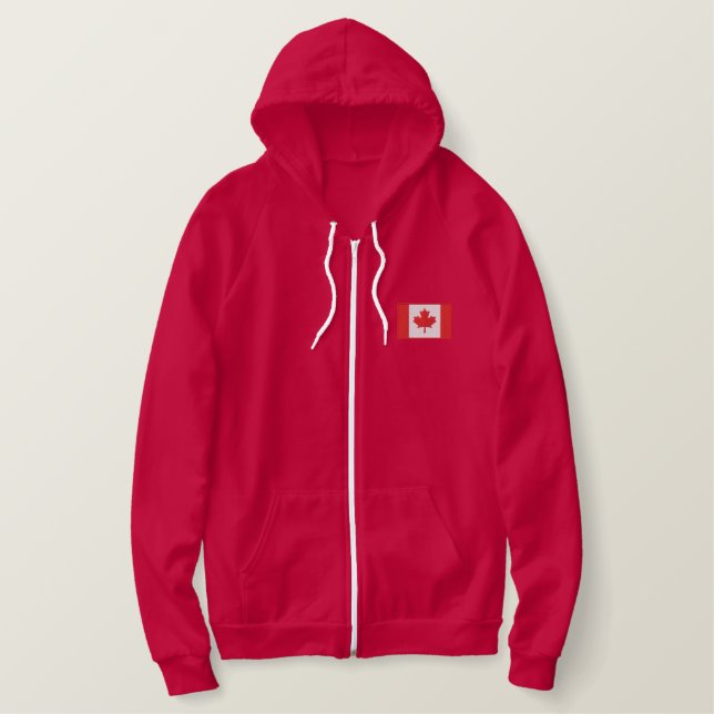 Hockey   2010 Team Canada Souvenir Embroidered Hoodie (Design Front)
