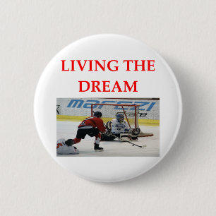 hockey 2 inch round button
